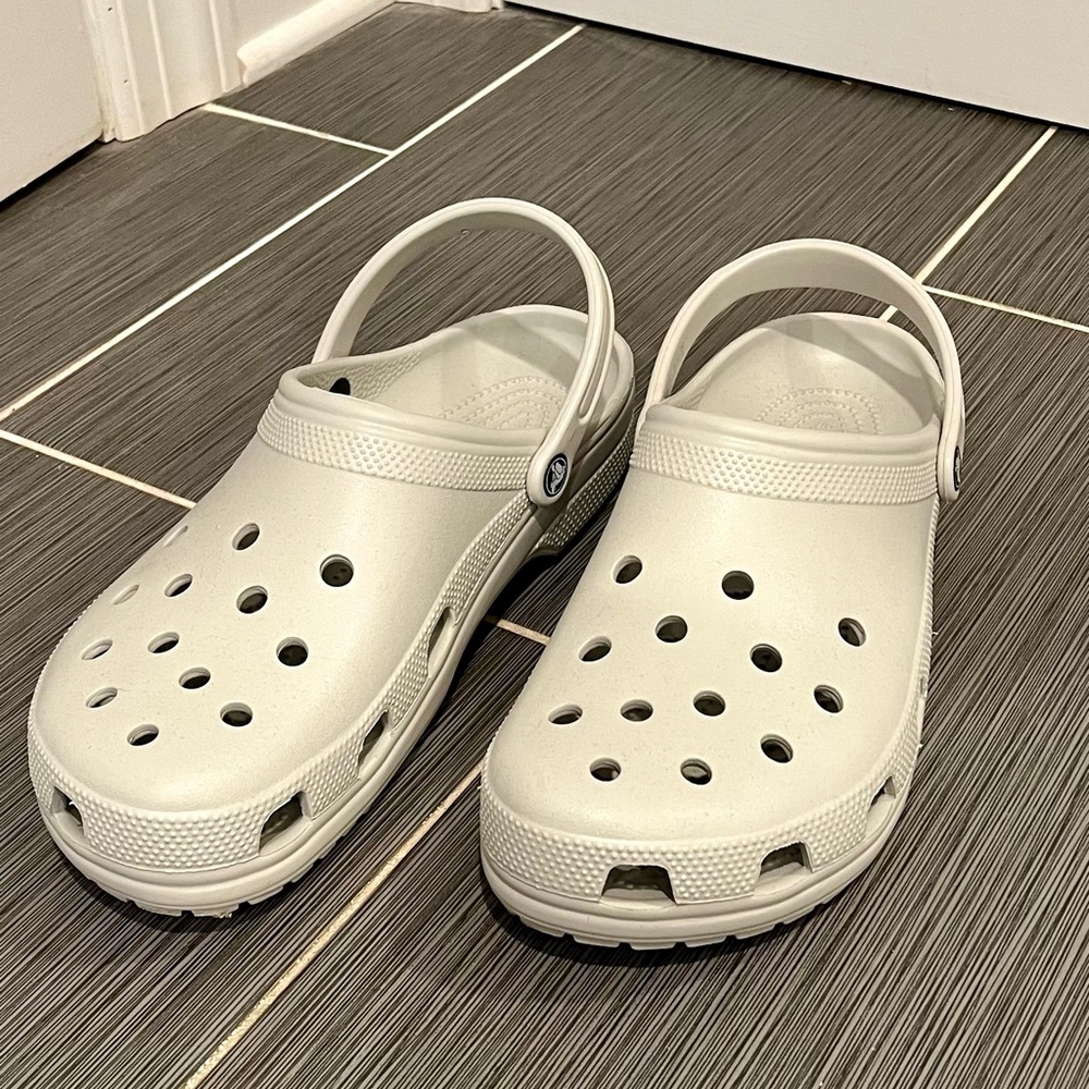 CROCS Men’s Sandals - Light Gray size 13